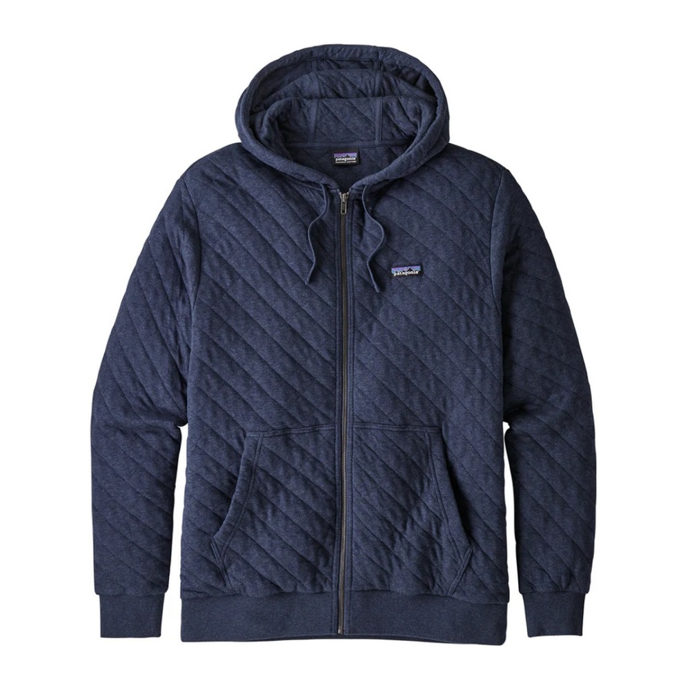 Men’s Patagonia Organic Cotton Quilted Zip-Up Hoodie - Sz. L